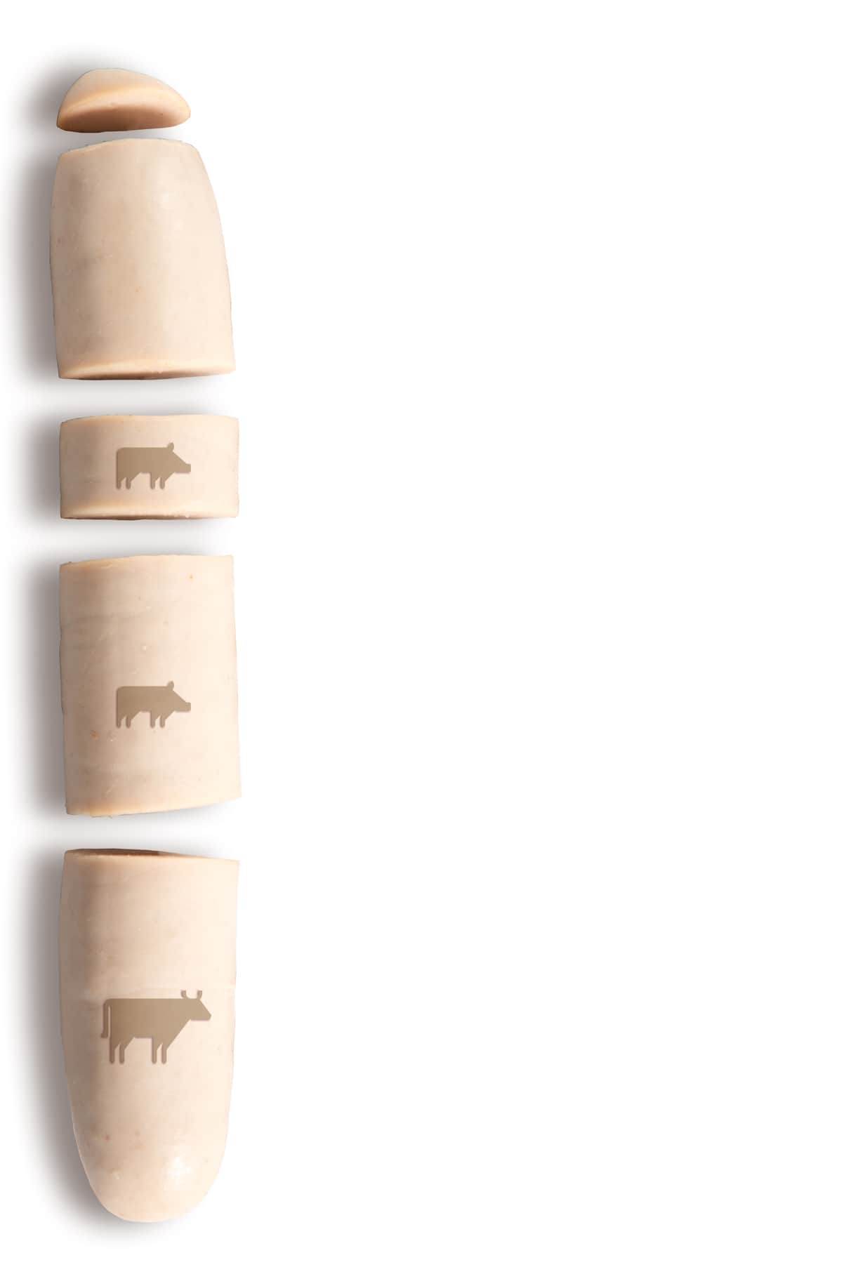 Bild der Zutaten einer Kalbsbratwurst